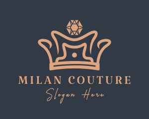 Royal Gemstone Crown logo design