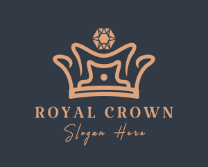 Royal Gemstone Crown logo design