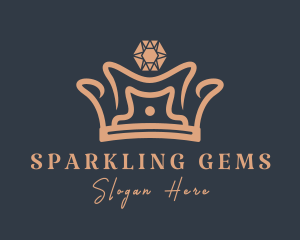 Royal Gemstone Crown logo design