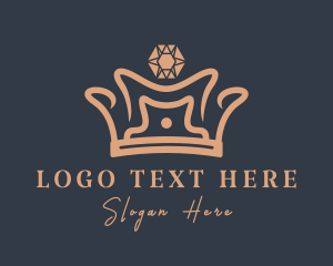 Stylist - Royal Gemstone Crown logo design