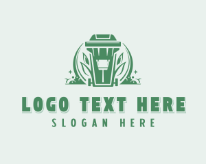 Recycling Bin - Eco Compost Disposal logo design