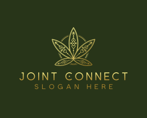 Joint - Cannabis Tribal Marijuana logo design