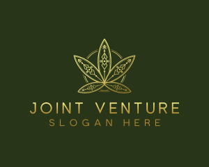 Joint - Cannabis Tribal Marijuana logo design