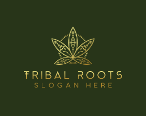 Cannabis Tribal Marijuana logo design