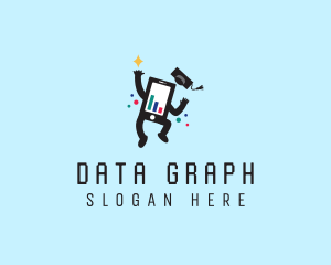 Phone Graph Analytics logo design