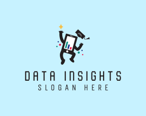 Phone Graph Analytics logo design