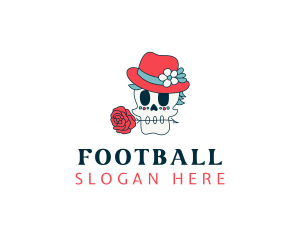 Celebration - Mexican Skull Hat logo design