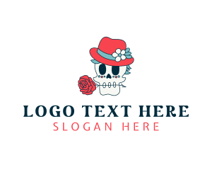 Mexican Skull Hat Logo