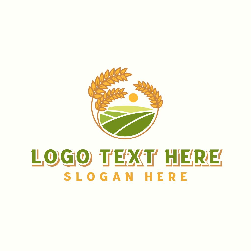 Wheat Sun Farm Logo | BrandCrowd Logo Maker