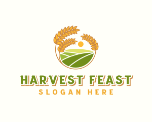 Wheat Sun Farm logo design