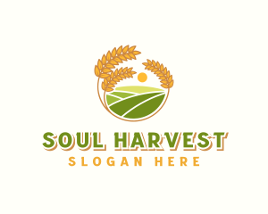 Wheat Sun Farm logo design