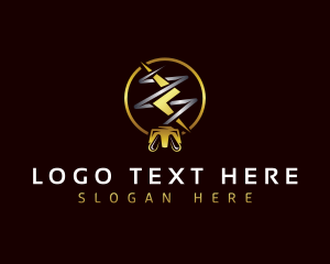 Charging - Power Plug Electricity logo design