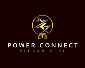 Plug - Power Plug Electricity logo design