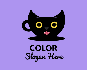 Feline - Cup Cat Cafe logo design