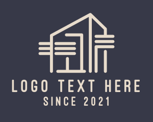 Beige - Industrial Shipping Warehouse logo design