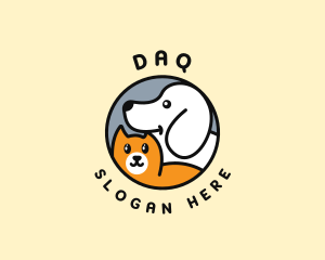 Dog Cat Veterinary Logo