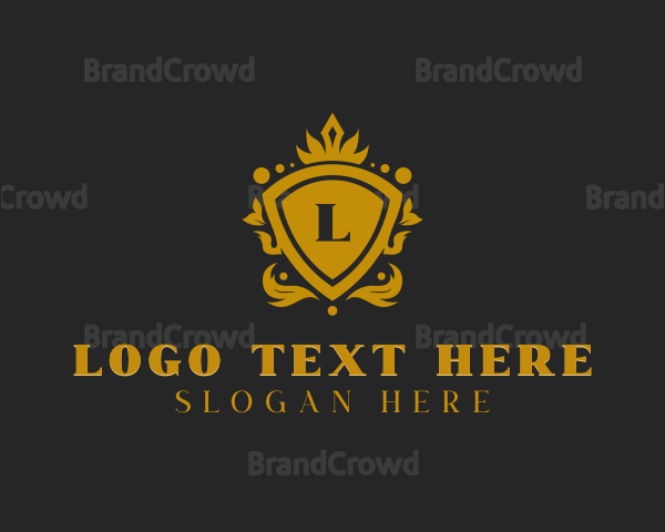 Luxury Crown Shield Logo