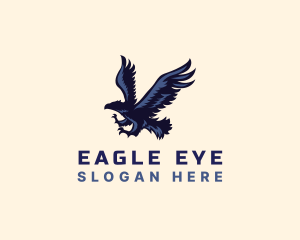 Wild Flying Eagle  logo design