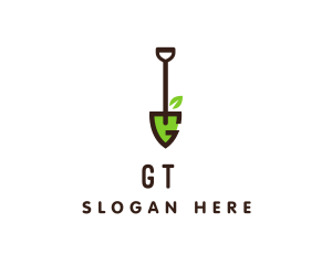 Shovel Letter G logo design