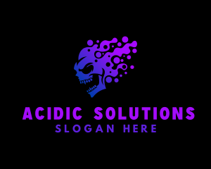Acid - Skull Acid Gaming logo design