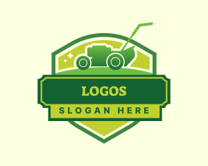 Field - Lawn Mower Shield logo design