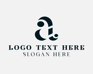 Stylish Feminine Calligraphy Letter A logo design