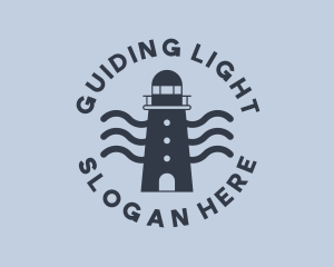 Blue Ocean Lighthouse logo design