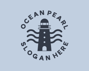 Blue Ocean Lighthouse logo design