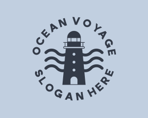 Blue Ocean Lighthouse logo design