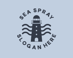 Blue Ocean Lighthouse logo design