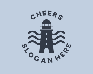 Seafarer - Blue Ocean Lighthouse logo design