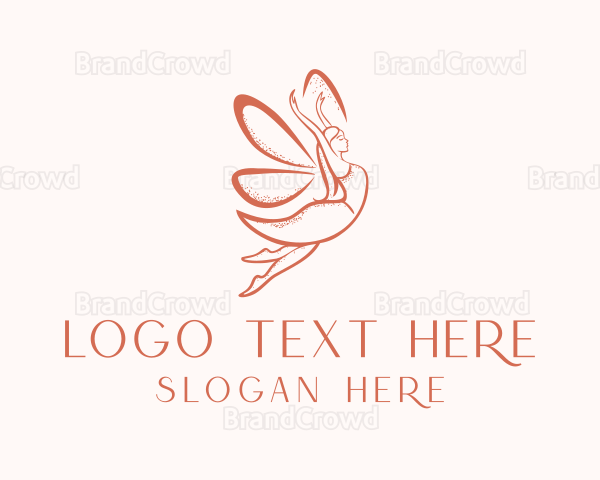 Female Magical Fairy Logo