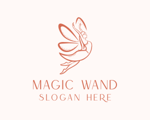 Female Magical Fairy  logo design