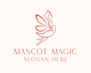 Female Magical Fairy  logo design