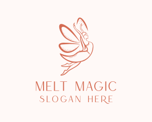 Female Magical Fairy  logo design