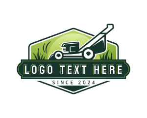 Landscaping Mower Gardening Logo