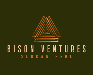 Elegant Pyramid Triangle logo design