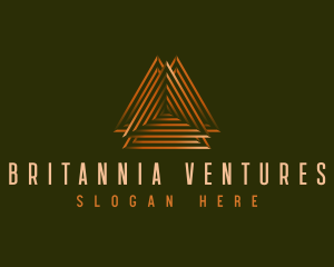 Elegant Pyramid Triangle logo design