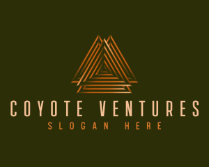 Elegant Pyramid Triangle logo design