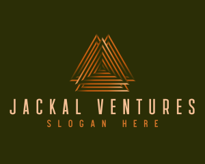 Elegant Pyramid Triangle logo design