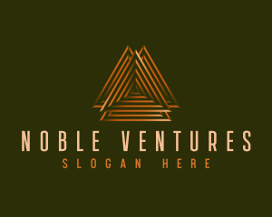 Elegant Pyramid Triangle logo design