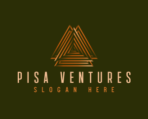 Elegant Pyramid Triangle logo design