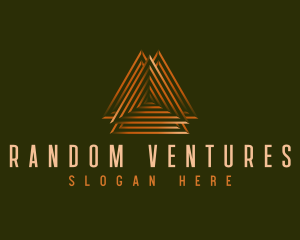 Elegant Pyramid Triangle logo design