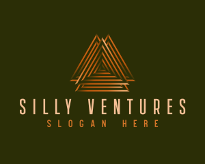 Elegant Pyramid Triangle logo design