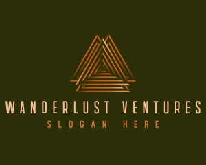 Elegant Pyramid Triangle logo design