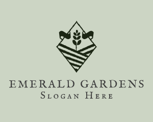 Seedling Plant Farming logo design