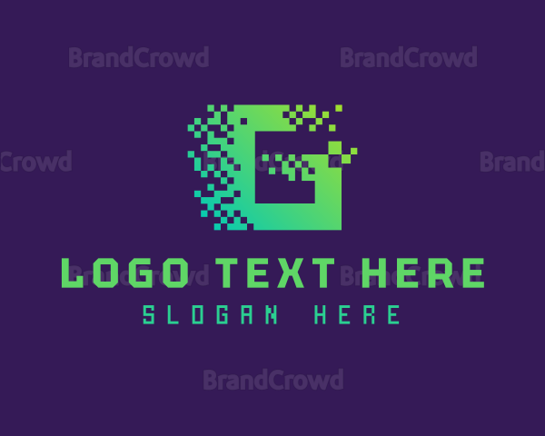 Pixel Software Letter G Logo