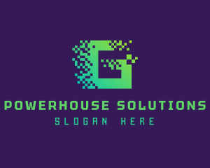 Pixel Software Letter G Logo