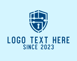 Security - Cyber Security Shield logo design