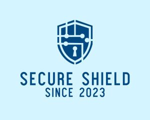 Cyber Security Shield  logo design